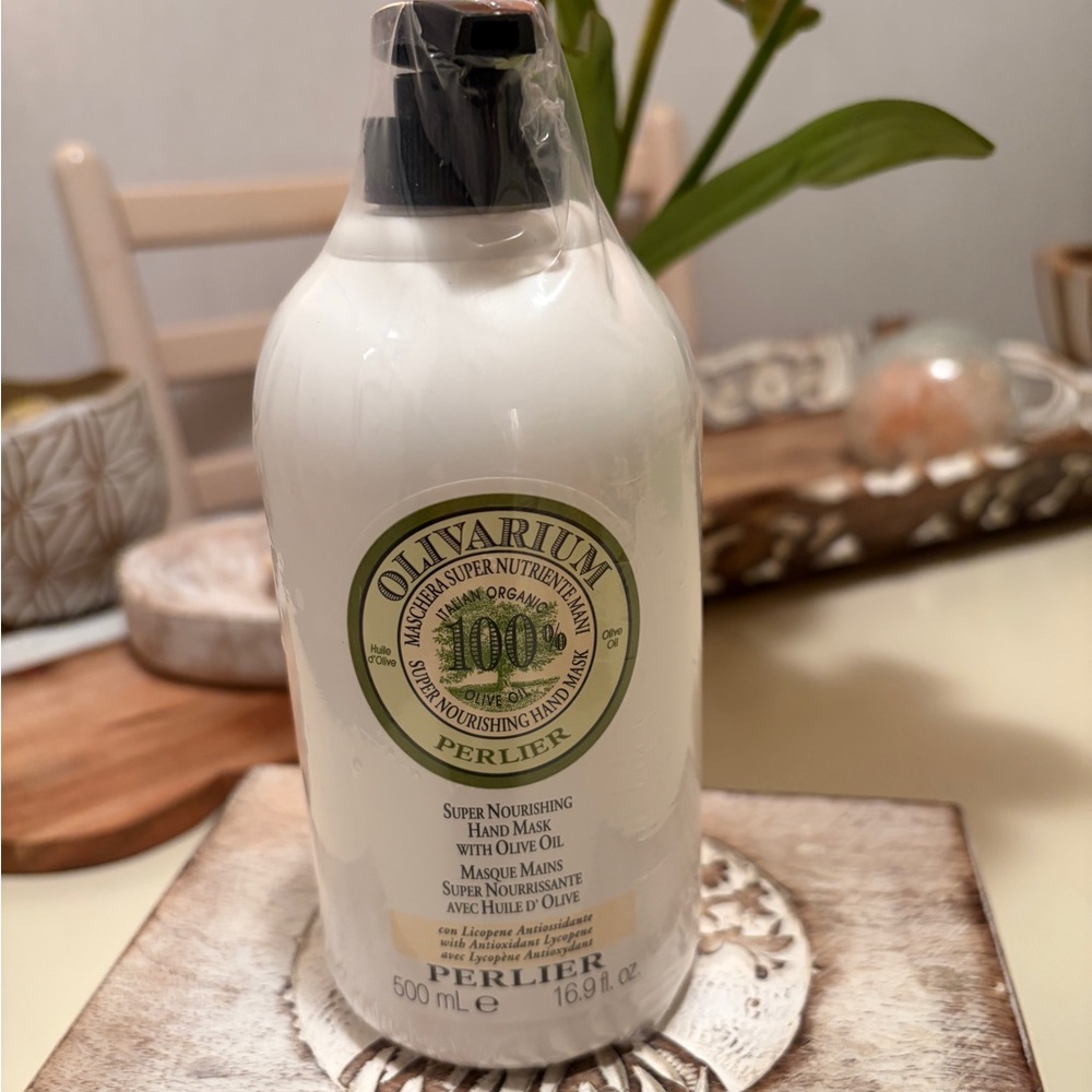 NEW PERLIER OLIVARIUM SUPER NOURISHING HAND CREAM MASK 16.9oz